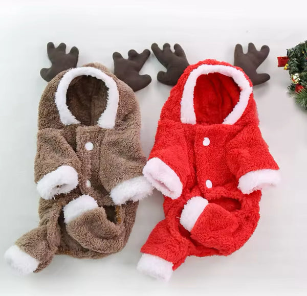 Cozy Reindeer Hooded Vibrant Sweater