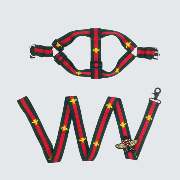 Gbees Dog Harness And Leash Iconic Set