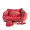 🛏️ Luxury Red Doggo Bed