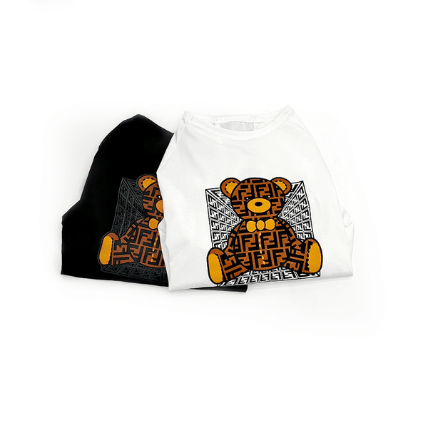Cartoon Bear Dog Backspin Tshirt