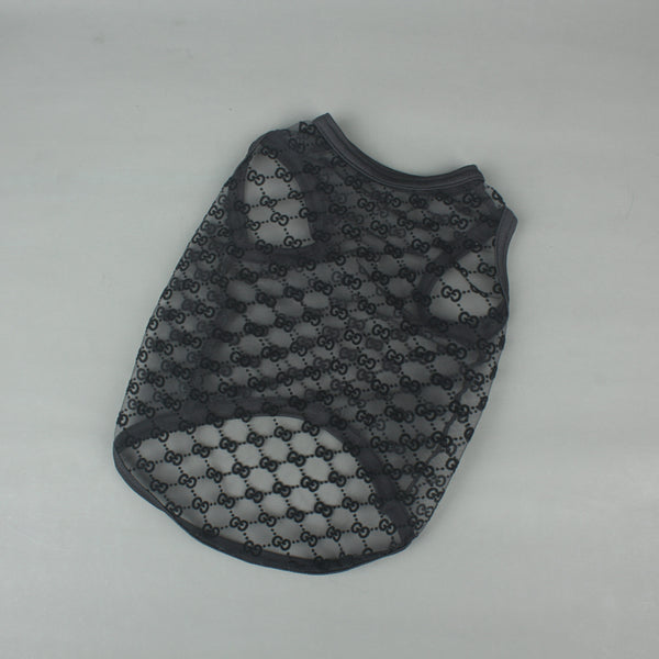 Chaleco de verano negro con doble G