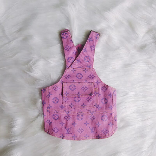 Pink Weenie Dog Wavy Clothes