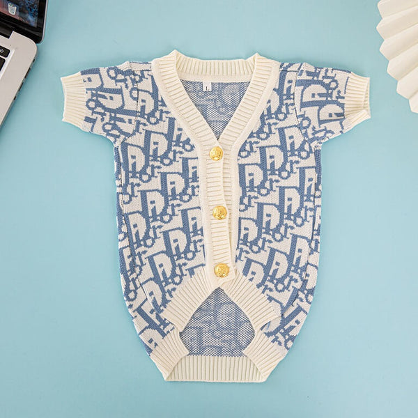 Black And White Dog Retro Sweater