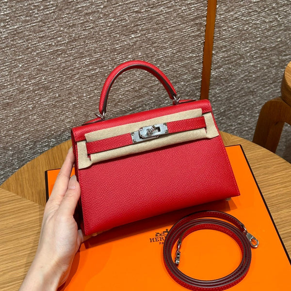 Kelly Mini II Rouge Casaque Luxury Bag