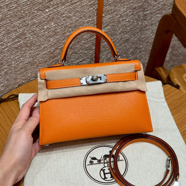 Kelly Mini II Orange Luxury Bag