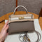 Kelly Mini II Etoupe And Ck Craie Luxury Bag