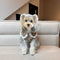 Monogram白Lace Collar Dressdress Dog
