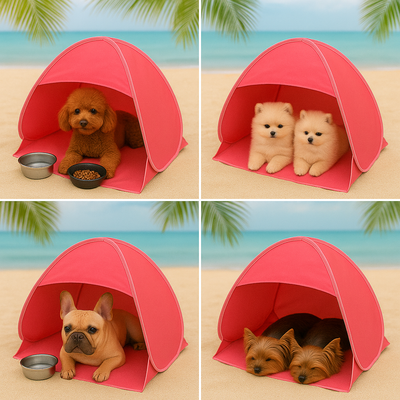 Pupshade Beach Amped Tent
