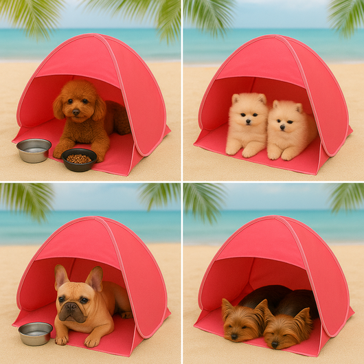 Pupshade Beach Amped Tent