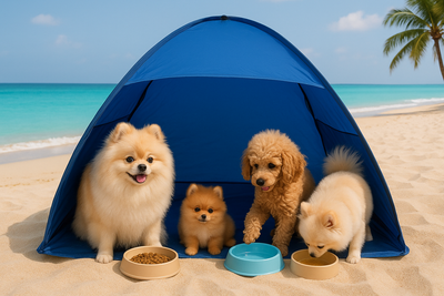 Pupshade Beach Amped Tent