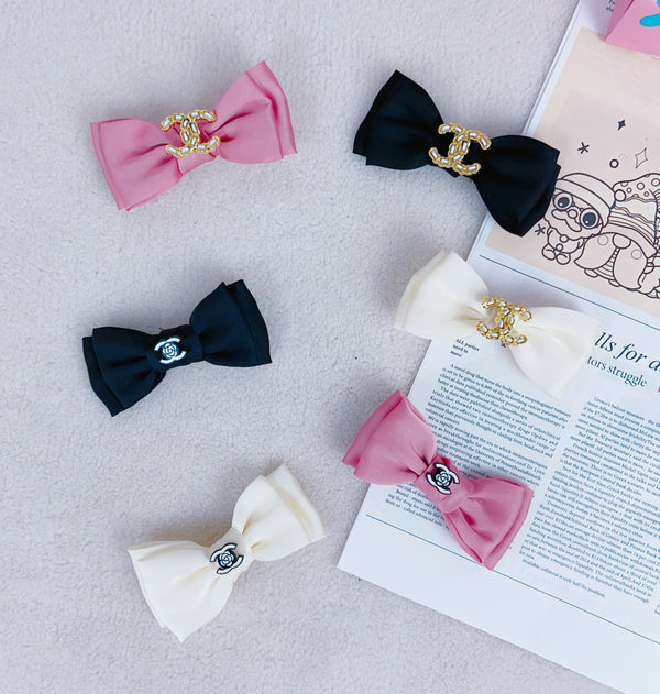 CC Fancy Hair Vibrant Bow tie Clip