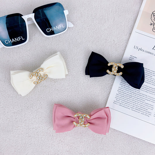 CC Fancy Hair Vibrant Bow tie Clip