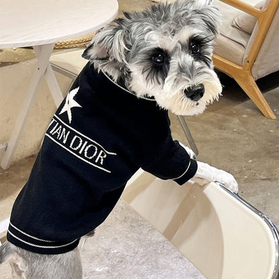 Timeless Grey Black Sweater For Dog