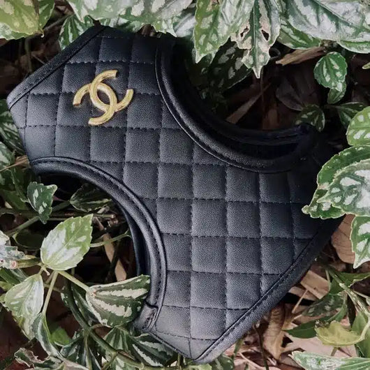 CC Black Step Harness With Leash Snatched Set