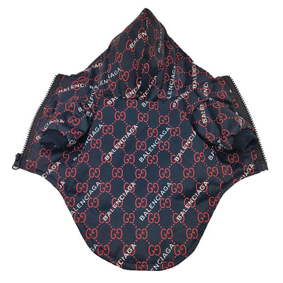 Chaqueta de lujo para perros con diseño de lunares de BB