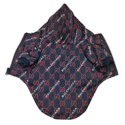 Chaqueta de lujo para perros con diseño de lunares de BB