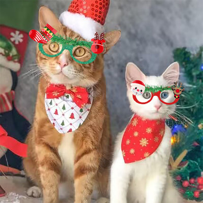 Chirtsmas Decorative Doggo Party Rawcut Sunglasses