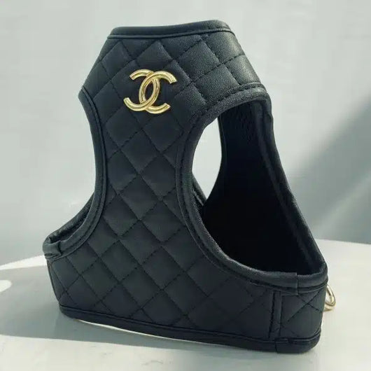 CC Black Step Harness With Leash Snatched Set