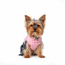 PAWSMOMENT Reversible Plaid Puffer Vest - Pink