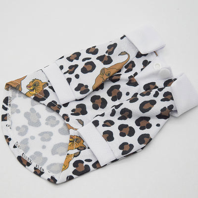 Doggo Lion Print Dog Polo Shirt Rewind Summer