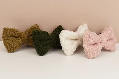 Teddy Bow Collar And Leash Vintage Set