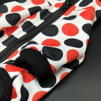 Doggo Red Black Dot Fire Coat