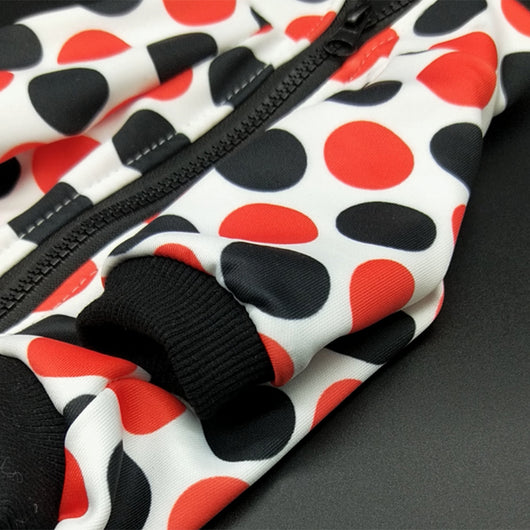 Doggo Red Black Dot Fire Coat