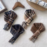 Plaid and Patterned Warm Pet Scarf