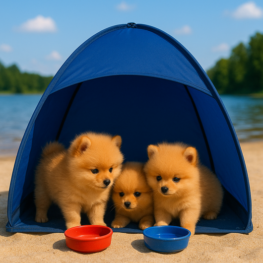 Pupshade Beach Amped Tent