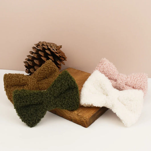 Teddy Bow Collar And Leash Vintage Set