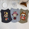 Labubu Cartoon Patch Sleeveless Tee