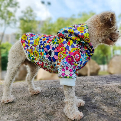 Luxury Sun Flower Drip Vibrant Hoodie