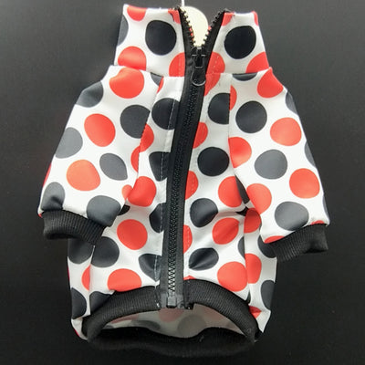 Doggo Red Black Dot Fire Coat