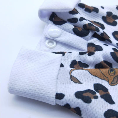 Doggo Lion Print Dog Polo Shirt Rewind Summer