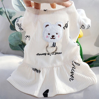 Sweet Baby Bear Abstract Dress
