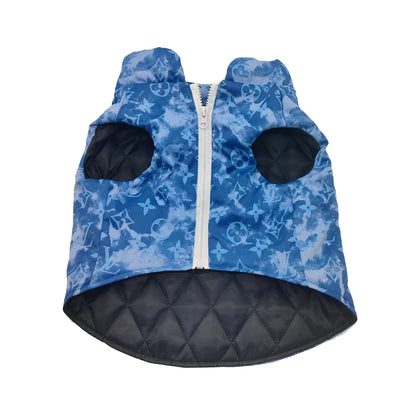 LV Blue Monogram Winter Flash Jacket