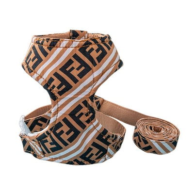 FF Monogram Harness & Leash Wavy Set