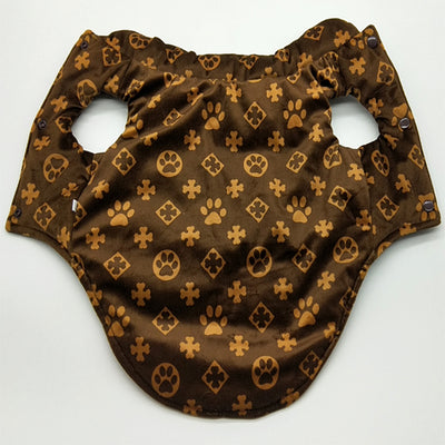 Manteau réversible marron FF