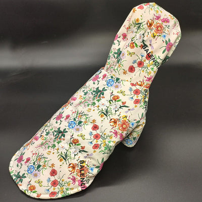 Veste en fourrure florale pour chien Pawlenciaga