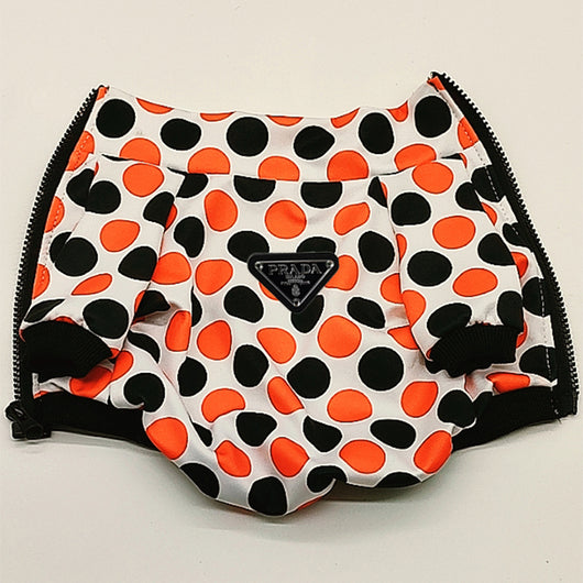 Doggo Red Black Dot Fire Coat