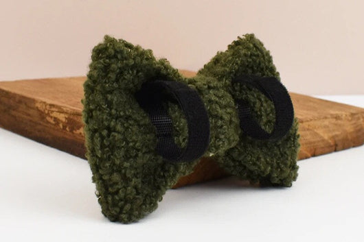 Teddy Bow Collar And Leash Vintage Set