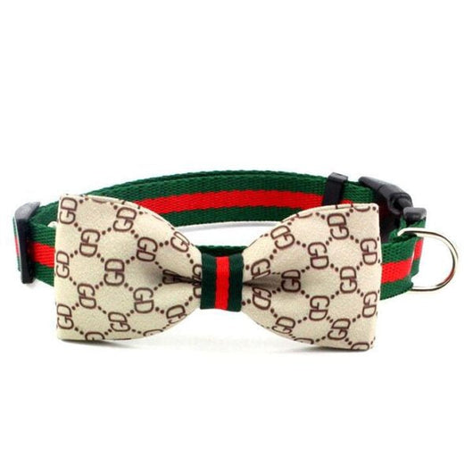 GG Bow Tie Collar Leash Redux Set