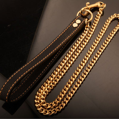 Cuban Link Gold Chain Dog Bold Leash
