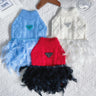 Prada Feather Trim Knit Dress