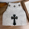Chrome Hearts White Knit Dog Sweater