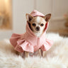 PAWSMOMENT Hooded Peplum Coat