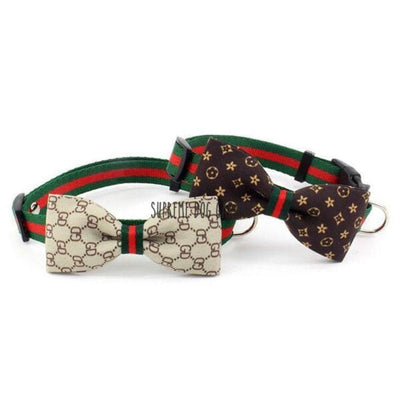 GG Bow Tie Collar Leash Redux Set