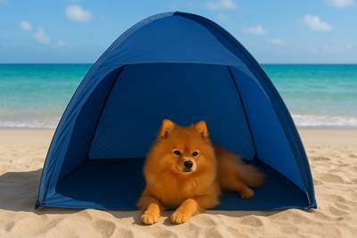 Pupshade Beach Amped Tent