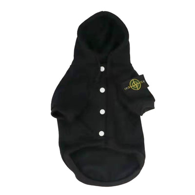 Bone Island Patch Button Up Viral Hoodie