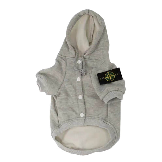 Bone Island Patch Button Up Viral Hoodie